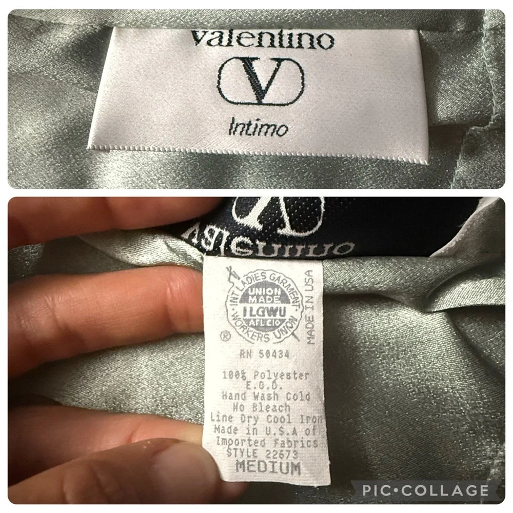 Valentino Íntimo quilted long robe side M - Picture 13 of 14